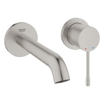 Смеситель для раковины GROHE Essence, встраиваемый, под бокс, излив 183 мм, Supersteel